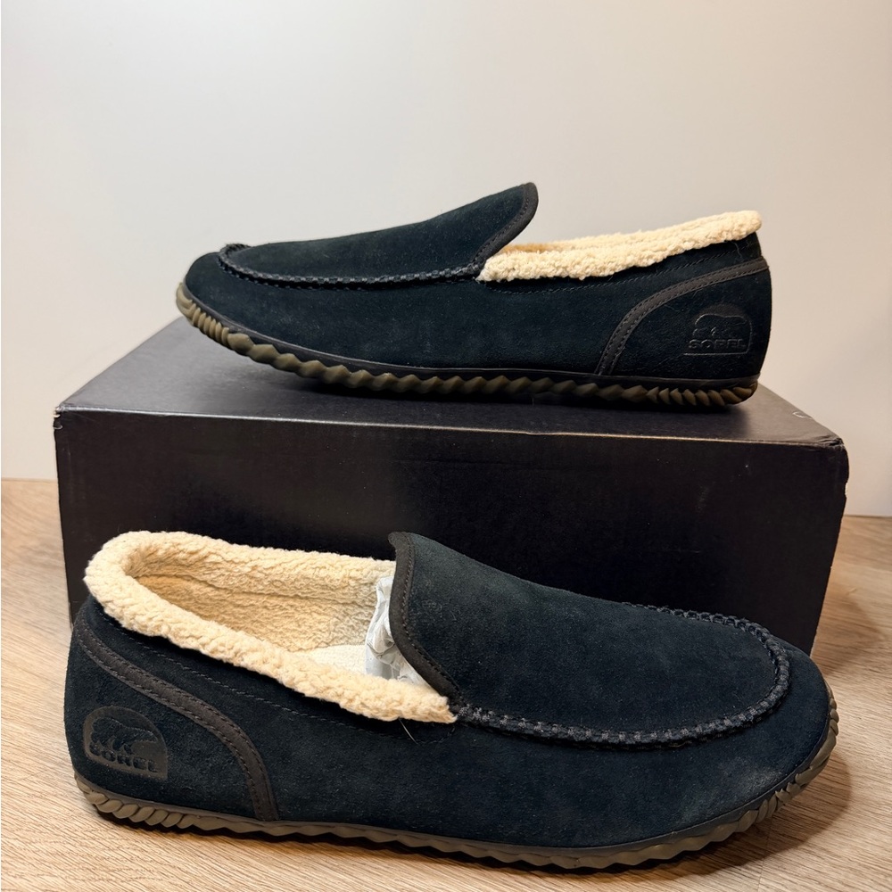 Sorel Men's Dude Moc Navy Loafers with Lining